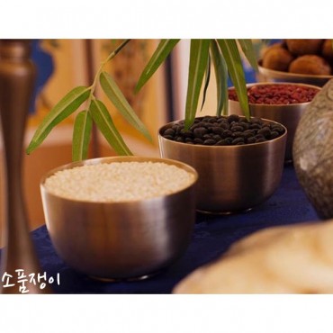 백미,콩,팥 놋그릇